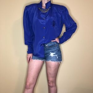 Vintage Jordan blouse with chain detail